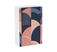 Porta sigarette Color Lines, portatile, impermeabile, in plastica, di dimensioni normali, tascabile, con apertura a ribalta, per uomo e donna.