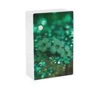 Porta sigarette in plastica verde scintillante a forma di molla, impermeabile, per 20 sigarette formato king size, resistente agli urti, accessorio per confezione di sigarette, per fumatori donne e u