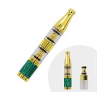 Porta sigarette, modello verde smeraldo, doppia filtrazione, filtro per tabacco in catrame riutilizzabile e pulito con filtro multiplo per sigarette di dimensioni standard Ø 8 mm, sigarette sottili