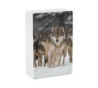 Porta sigarette Pack of Wolves, compatto e impermeabile - Accessori per fumatori, astuccio per sigarette unisex per viaggi e uso quotidiano.