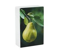 Porta sigarette Pears on the Tree in plastica rigida con coperchio a ribalta, sottile, tascabile, per sigarette king size da 18-20 pollici, resistente agli urti, accessori per fumatori riutilizzabili