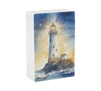 Porta sigarette portatile impermeabile, scatola per sigarette in plastica di dimensioni normali, porta sigarette tascabile, custodia con apertura a ribalta per uomo e donna