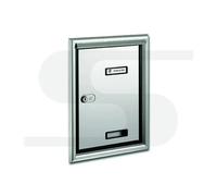 PORTA SILMEC S690 CON CORNICE COPRIFUGA ALLUMINIO ARGENTO COD.10-690.72