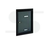 PORTA SILMEC S690 CON CORNICE COPRIFUGA ALLUMINIO VERNICIATO GRIGIO FERRO COD.10