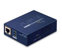 PLANET Single-Port 10Gbps 802.3bt Supporto Power over Ethernet [PoE] Blu (Single