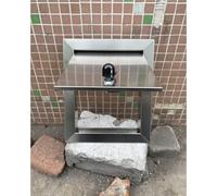 Porta singola verticale chiudibile a chiave, per cucine esterne, installazione elettrica a muro a secco, apertura a parete-soffitto, portello di accesso del bagno (15 x 15 cm)