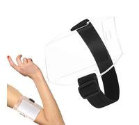 Porta skipass - Custodia impermeabile per carte d'identità con da braccio per biglietti della funivia | Clip per badge regolabile in PVC per lo snowboard, lo sci, l'accesso all'ascensore, la co