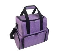 Porta Smalti Organizer Borsa organizer for smalti for unghie da 70 bottiglie Custodia for cosmetici Borsa da viaggio for accessori for nail art Contiene borse(Purple)