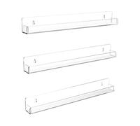 Porta Smalti Organizer Mensola Porta Smalto Da Parete In Acrilico Trasparente, Organizer Multiuso For Occhiali Sole Valigetta Per Unghie(3pcs)