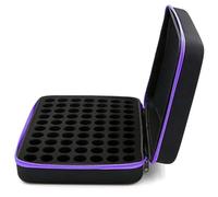 Porta Smalti,Valigetta Per Unghie 70 scomparti da 10 ml e 15, custodia for oli essenziali viaggio, borsa portaoggetti portatile smalto unghie