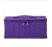 Porta Smalti,Valigetta Per Unghie Custodia for oli essenziali da 38 scomparti, 5 ml, 10 e 15, scatola, portaoggetti portatile viaggio, borsa conservare lo smalto unghie(Purple)