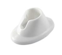 Porta smalto in gomma morbida per nail art, strumenti per manicure, anti-fuoriuscita, base per smalto da tavolo, trattamento intelligente bianco