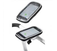 Porta Smartphone Bici Manubrio Nero con Touchscreen e Resistente all'Acqua