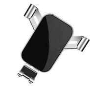 Porta Smartphone Supporto per telefono a gravità per auto Supporto per clip per presa d'aria Supporto per cella mobile Supporto per telefono magnetico GPS per smartphone Soporte Movil Coche(Silver)
