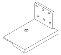 Porta soglia universale EIFEL T, 70-80 mm, plastica nera, 1 paio