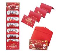 Porta soldi di Natale con 6 slot porta carte regalo di Natale, regali di Natale in contanti busta di cenere C, Jolly Babbo Natale porta soldi per C-hristmas Holiday Birthday Cash G-ift Card Supplies
