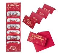 Porta soldi di Natale con 6 slot porta carte regalo di Natale, regali di Natale in contanti busta di cenere C, Jolly Babbo Natale porta soldi per C-hristmas Holiday Birthday Cash G-ift Card Supplies
