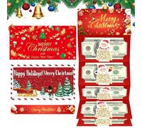 Porta Soldi Natalizio | Idea Regalo per Le Feste - Porta Denaro di Babbo Natale con 6 Scomparti,per Uomini Donne Ragazze Giovani Moglie Marito Figlio Figlia Famiglia Amici
