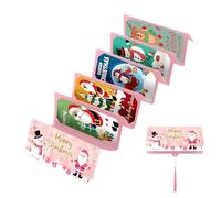 Porta Soldi Natalizio | Per Feste Pieghevoli Di Babbo Natale,Busta Contanti Buon Natale | Per Adulti Bambini Calza Regalo Ufficio Compleanno Casa Evento Albero Festa