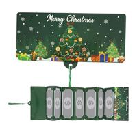 Porta soldi o biglietti regalo natalizi, porta soldi di Natale con 6 slot porta carte regalo, titolari di Babbo Natale Jolly per C-hristmas Holiday Birthday Cash Cards Forniture