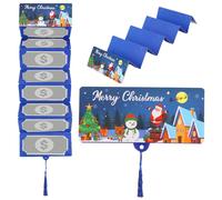Porta soldi o biglietti regalo natalizi, porta soldi di Natale con 6 slot porta carte regalo, titolari di Babbo Natale Jolly per C-hristmas Holiday Birthday Cash Cards Forniture