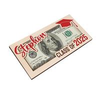 Porta soldi per laurea, portafoglio per soldi di laurea, souvenir classe 2025, decorazioni per le scuole superiori per lei, laureati, figlio, figlia