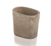 PORTA SPAZZOLINI BICCHIERE KIT APPOGGIO LAVABO BAGNO ACCESSORI CEMENTO MODERNO