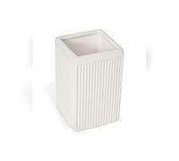 METAFORM Porta Spazzolini da Appoggio Bianco in Ceramica MOD. Zoe
