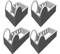 Porta Spazzolini Dentifricio Organizer 2/3/4/5 - Parete o Piano Lavabo