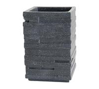 Porta Spazzolini In Poliresina E Pietra Naturale - Serie Grey