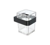 Porta spazzolini mod. 25 nero cm 8 x h.11 x 10