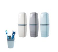 Porta Spazzolino,3 PCS Spazzolino Viaggio,Coprispazzolino Portatile Multifunzione,Portaspazzolino,Scatola Portaoggetti da Viaggio Antipolvere per Custodia da Viaggios,Campeggio o uso Quotidiano