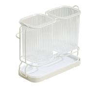 Porta spazzolino da denti per bagno - Supporto per spazzolino da denti e dentifricio | Supporto multiuso per spazzolino da denti | Organizzatore per da scrivania | Porta spazzolini decorativi