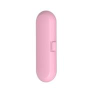Porta Spazzolino Da Viaggio Electric Toothbrush Travel Storage Case | 2pcs Portable Universal Handle Organizer Cover(Pink)