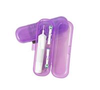 Porta Spazzolino Da Viaggio Electric Toothbrush Travel Storage Case | 2pcs Portable Universal Handle Organizer Cover(Purple)