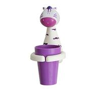 Porta Spazzolino Dentifricio per Bambini, Portaspazzolino da denti a forma di animale, Portaspazzolino da Parete, Portabicchieri da Cartone Animato, Organizzatore A Parete per Bagno