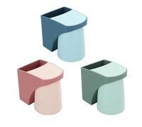 Porta Spazzolino Eettrico,Dancepandas 3 Pcs Porta Spazzolini Bagno Senza Foratura,Porta Dentifricio,con Tazza Magnetica,Scomparti per Spazzolino Staccabile Facile da Pulire