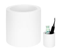 Porta spazzolino elettrico Linkidea, supporto per spazzolino Diatomite, porta spazzolino elettronico da appoggio compatibile con la serie Oral-B iO, Philips Sonicare ProtectiveClean (bianco)