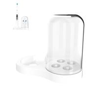 Porta Spazzolino Elettrico Universale Compatibile Con I Modelli Oral B D12 Io2 356789 Multifunzionale Con Contenitore Per Collutorio Antipolvere (bianco)