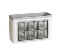 Porta Spezie Da Cucina - Porta Spezie Da Parete, Scatola Adesiva For Spezie | Contenitore Trasparente For Sale E Zucchero, Contenitore Ajinomoto, Porta Spezie Portatile Con