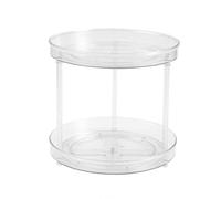 Porta spezie, organizer girevole trasparente a 2 livelli Lazy Susan, porta spezie rotanti for armadietti, dispensa, bancone della cucina, tavolo da pranzo, credenza, mobiletto del bagno(M)