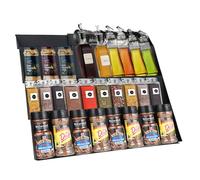 Porta spezie per cassetto - Cassetto per spezie - Organizzatore di spezie per cassetto - larghezza regolabile da 30 cm a 60 cm - design a quattro livelli - ideale per organizzare le spezie in cucina