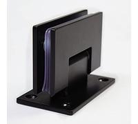 Porta spezzata Cerniera for porta doccia in acciaio inossidabile 90 gradi nera 8-12 mm confezione da 2