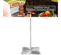 Porta spiedini barbecue 304 acciaio inox supporto verticale per grigliate estern