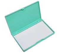 Porta spille magnetico da cucito, design quadrato, compatto organizer per scatola da cucito con base magnetica, custodia in plastica verde portatile da 4,3 x 6,6 cm