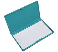 Porta spille magnetico verde scuro per cucito, scatola di plastica compatta con design quadrato, 4,3 x 6,6 cm