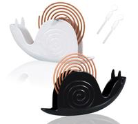 Porta Spirale Antizanzare 2 Pezzi Porta-Bobina per Zanzare Sospeso Portatile Creativa A Forma Di Lumaca Per Camera Da Letto Soggiorno Cucina E Ufficio
