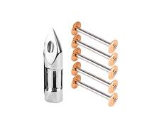 Porta Spolina Multifunzionale in Metallo, Set con 1 Shuttle Case e 5 Bobine, Compatibile per Modelli Singer 27, 28, 127, 128 - Taglio Automatico del Filo, Alta Durabilità,