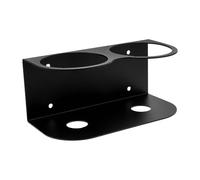 Porta Spruzzini da Parete Doppio Foro in Acciaio Inox, Nero | Bottiglie e Spruzzatori, Accesso Rapido, per Spazio di Lavoro e Officina