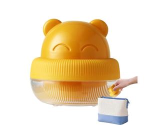 Porta spugna da viaggio, design a forma di orso, contenitore per spugnette di bellezza, supporto per spugna da trucco, custodia per spugne di bellezza per viaggi e affari